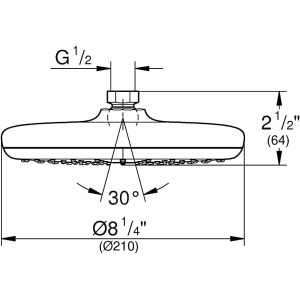 Douche de tête 1 Jet - GROHE
