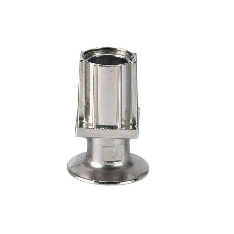 Vérin réglable 40x40mm - zamac nickelé - flange