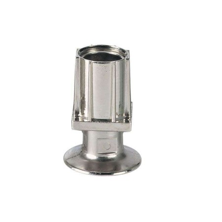 Vérin réglable 40x40mm - zamac nickelé - flange