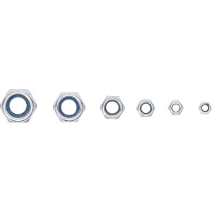 Assortiment d’écrous - autobloquants - métriques - M4 à M12