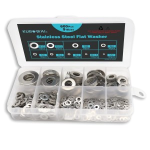 Lot de 600 Rondelles inox en 9 tailles