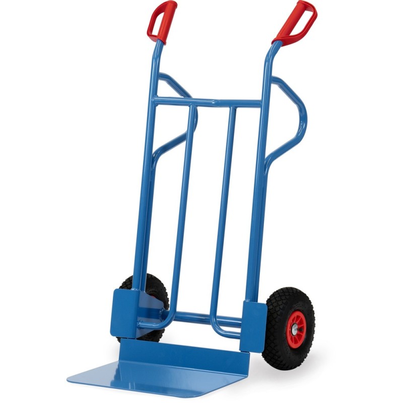 Diable en tube d'acier 350 kg bavette extra large Diable en tube d'acier 350 kg bavette extra large