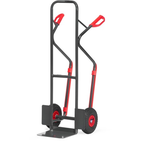 Diable en tube d'acier 300 kg avec patins amovibles