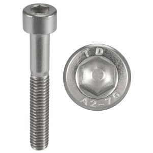 Vis INOX M8x40 mm tête cylindrique BTR 8x40 mm