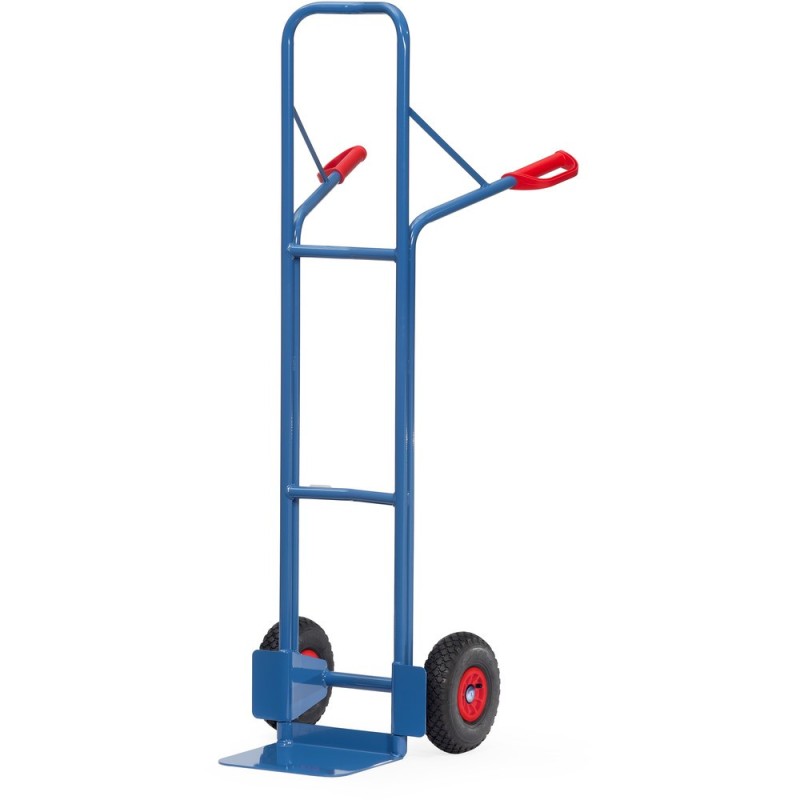 Diable en tube d'acier charge 300 kg hauteur 1600 mm Diable en tube d'acier charge 300 kg hauteur 1600 mm