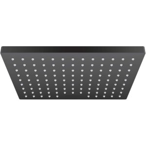 Tête de douche noir avec 1 type de jet 230 x 170 mm