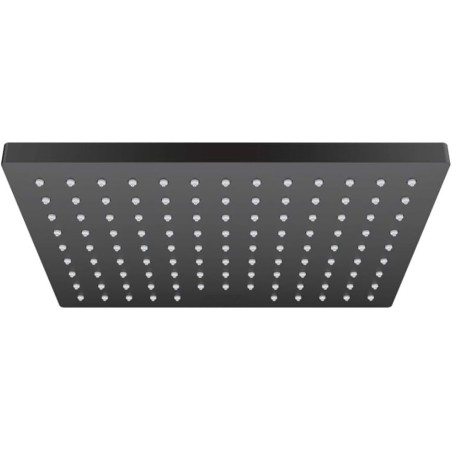 Tête de douche noir avec 1 type de jet 230 x 170 mm