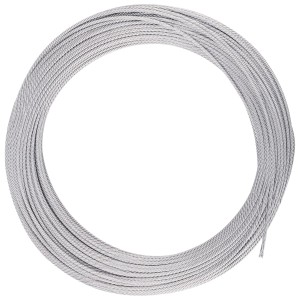 Câble inox 50 m x 3 mm, 7 x 7 Câble inox 50 m x 3 mm, 7 x 7