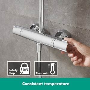 Colonne de douche avec mitigeur thermostatique Colonne de douche avec mitigeur thermostatique