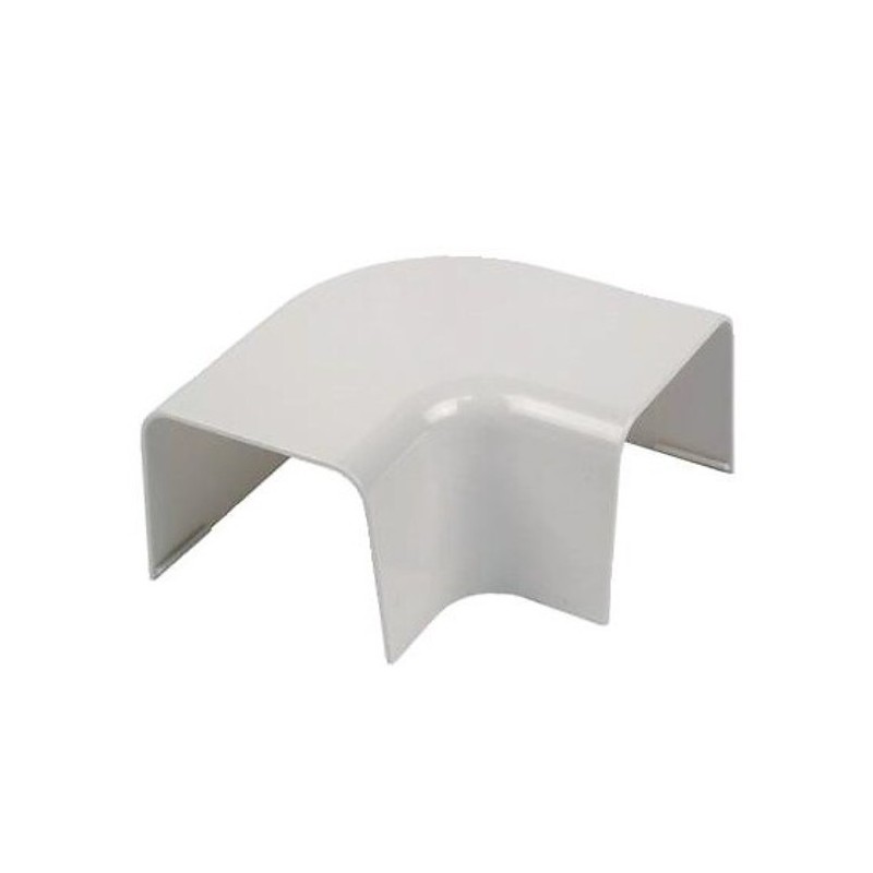 Coude 90° à plat blanc pour goulotte 80x60 mm - EID Coude 90° à plat blanc pour goulotte 80x60 mm - EID