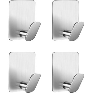 4 crochets Adhésifs Porte Serviette Salle de Bain