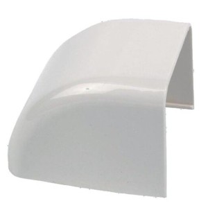 Embout de finition blanc pour goulotte 80x60 mm - EID