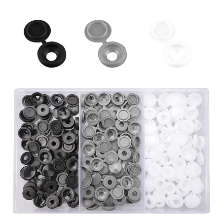 Cache Vis à Charnière en Plastique - Lot de 240 pièces
