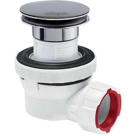Bonde de lavabo quick clac avec siphon gain de place D32 nano 6,7 - Wirquin Pro