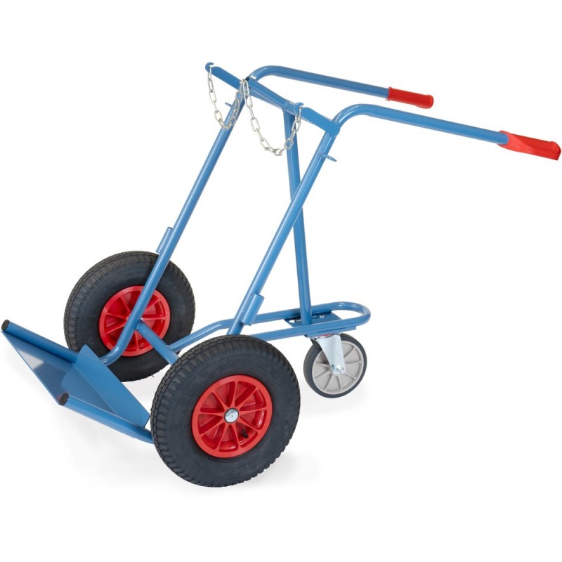 Diable porte-bouteilles Charge 150 kg et roue support Diable porte-bouteilles Charge 150 kg et roue support