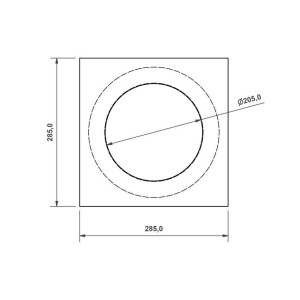 Collerette inox pour jvo-0140 - sans joint vide-ordures