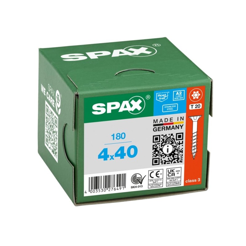 180 Vis universelle 4 x 40 mm - SPAX 180 Vis universelle 4 x 40 mm - SPAX