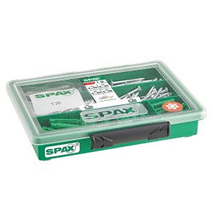 Boîte de vis et chevilles universelles 161 pièces - SPAX Boîte de vis et chevilles universelles 161 pièces - SPAX