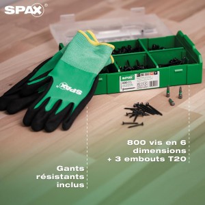 Mallette de montage L-BOXX Mini BLAX avec 800 vis universelles noires en 6 dimensions Mallette de montage L-BOXX Mini BLAX avec 800 vis universelles noires en 6 dimensions