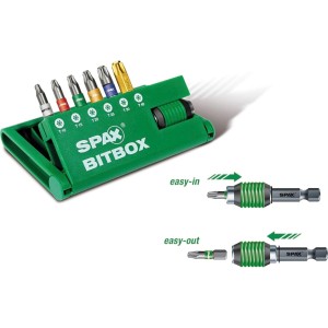 Porte embouts SPAX - T-STAR Plus - 6 embouts 25 mm