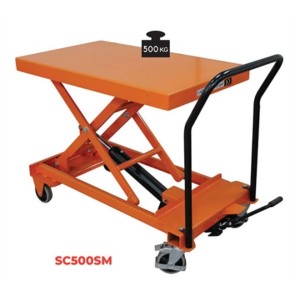 Table élévatrice manuelle surbaissée 500 kg