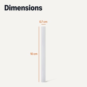 100 Bâtons de colle chaude, taille mini 10,2 x 0,7 cm