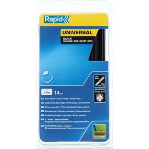 14 bâtons de colle noir diamètre 12 x 190 mm