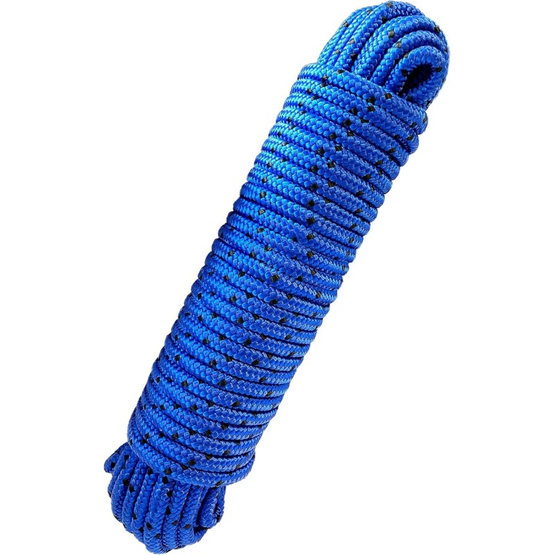 Corde polypropylène tressée 8 mm x 20 m - Bleu Corde polypropylène tressée 8 mm x 20 m - Bleu