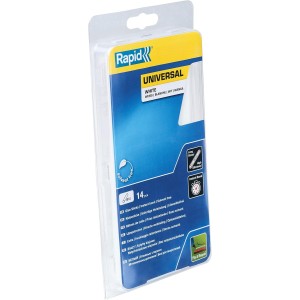 Bâtons de colle thermofusible Polyvalent Blanche 12mm Longueur 190mm