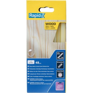 48 Bâtons de colle 12 mm Bois 12 x 190 mm