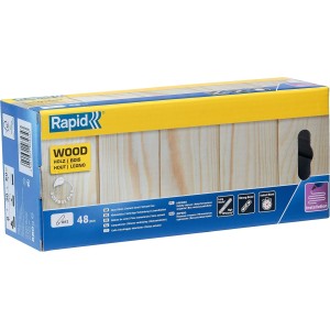 48 Bâtons de colle 12 mm Bois 12 x 190 mm