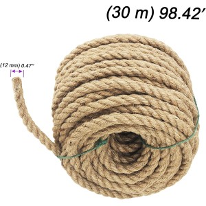 Corde 12 mm de Chanvre tressée