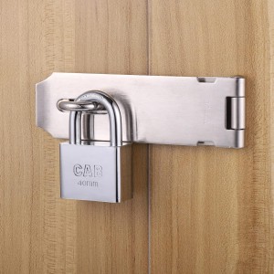 Serrure de porte robuste de 12,7 cm avec cadenas et vis