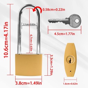 Cadenas à anse longue extérieur 106 mm