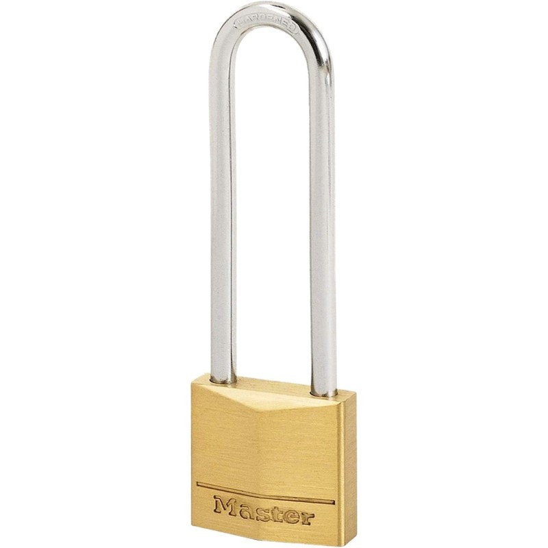 Cadenas en laiton 30 mm pour cave, malle, vestiaire, Serrure à clé - Anse longue