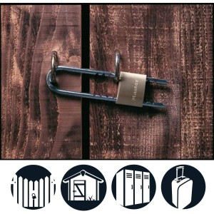 Cadenas laiton 50 mm - Anse réglable 70 - 155 mm