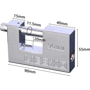 Cadenas Haute Sécurité Extérieur Ultra Robuste avec 3 Clés