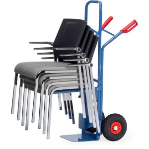 Diable porte chaises support vissé fixe au chariot