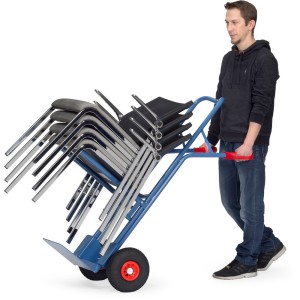 Diable porte chaises support vissé fixe au chariot