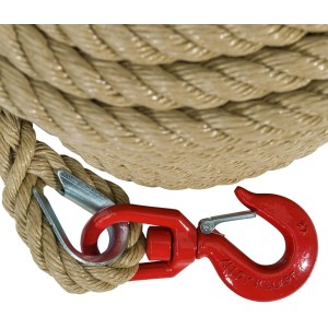 Corde 20 mm à Poulie avec Crochet 30 m