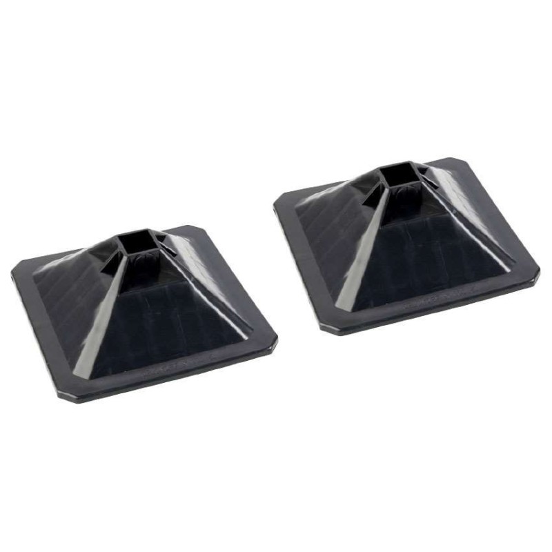 Pied sans tige supports en h - 2 pièces sans fixations