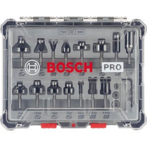 Bosch Professional 15 pièces Kit de Fraises Mixtes