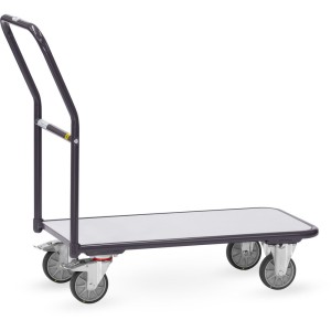 Chariot de magasin ESD 850x450 mm à dossier de poussée 300 kg