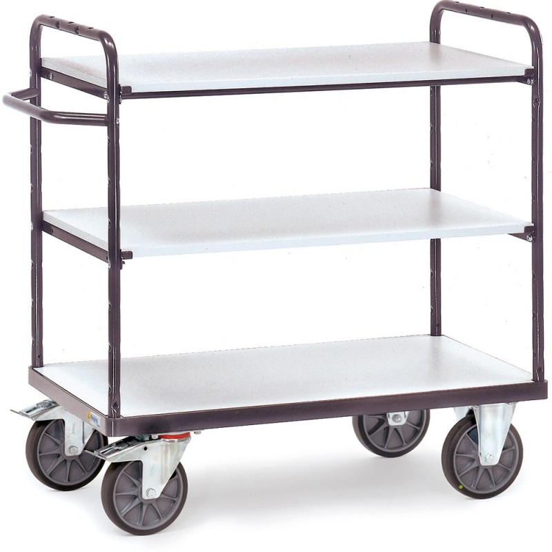 Chariot ESD à plateaux 500 kg avec 3 plateaux