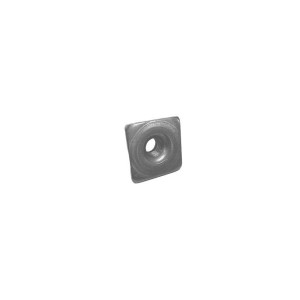 Platine à souder en acier inox AISI 304 pour tube 30x30mm - Filetage M12