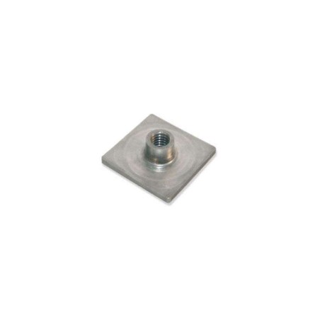 Platine à souder M10 en acier inox AISI 304 pour tube 40x40 mm