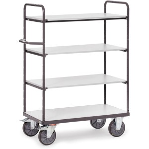 Chariot ESD haut à plateaux 500 kg avec 4 plateaux