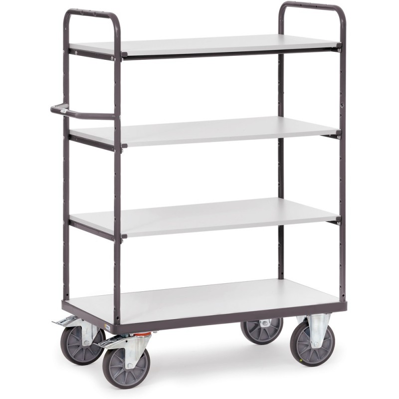 Chariot ESD haut à plateaux 500 kg avec 4 plateaux