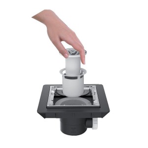 Bonde de sol extra plate avec grille finition inox - VALENTIN Bonde de sol extra plate avec grille finition inox - VALENTIN