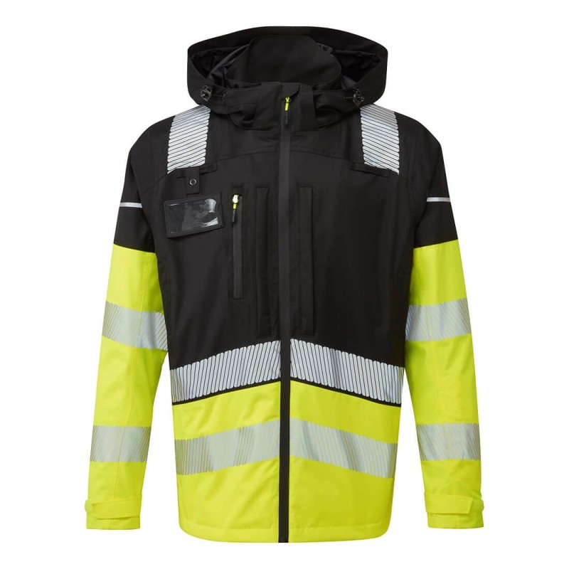 Veste de pluie haute visibilité 3 en 1 Jaune/Noir - BX323